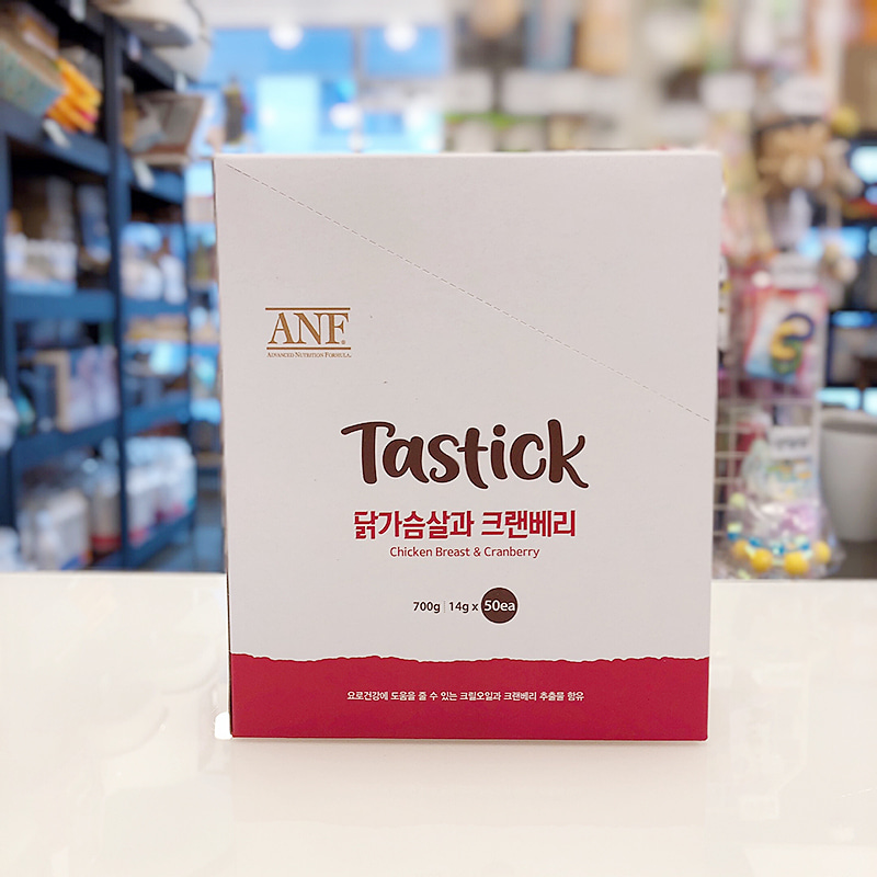 ANF 테이스틱 요로건강 닭가슴살과 크랜베리 14g50개/빨강